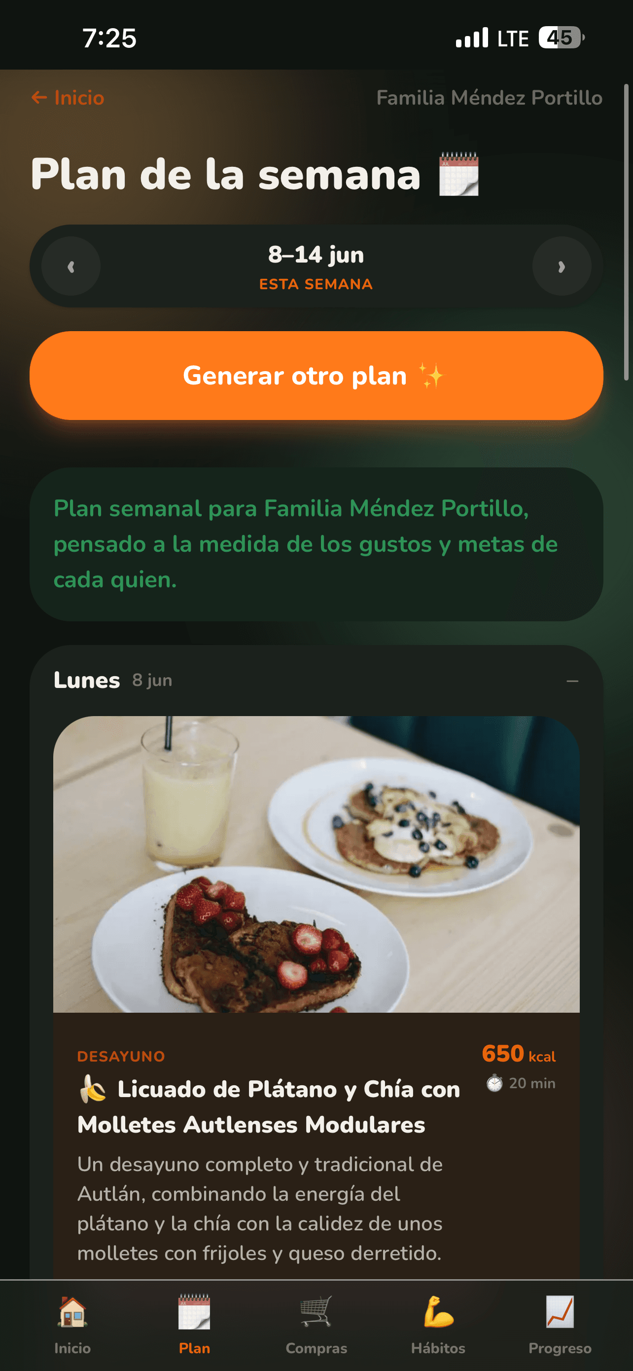 Provecho — pantalla 5